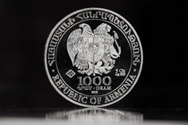 Armenia. 1000 dram. 2018. Ag. 155,50 g. Arca de Noé. PR. Est...175,00.