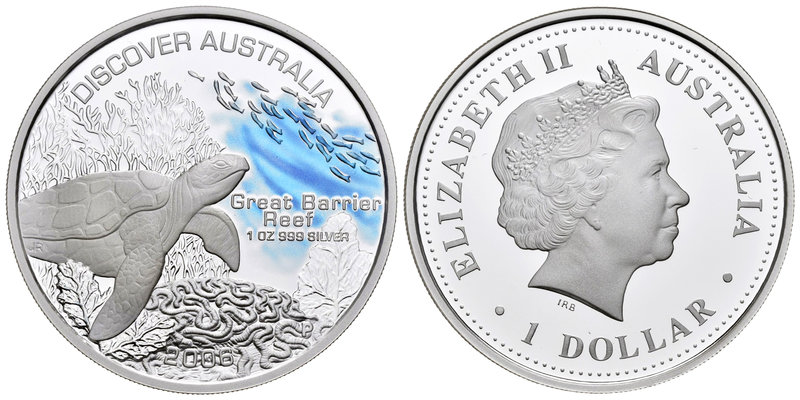 Australia. Elizabeth II. 1 dollar. 2006. Perth. P. (Km-944). Ag. 31,11 g. Partia...