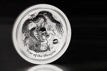 Australia. Elizabeth II. 10 dollars. 2012. P. (Km-1667). Ag. 311,04 g. Year of the Dragon. PR. Est...250,00.