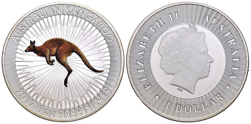 Australia. Elizabeth II. 1 dollar. 2017. Perth. P. (Km-no cita). Ag. 31,11 g. Co...