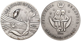 Belarus. 20 rublos. 2005. Warsaw. (Km-94). Ag. 28,63 g. Antique finish and crystal incrusted. UNC. Est...35,00.