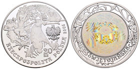 Poland. 20 zlotych. 2004. MW. (Km-Y533). Ag. 28,28 g. Hologram. PR. Est...50,00.