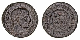 Constantino Magno
Centenional. AE. (307-337). R/D. N. CONSTANTINI MAX. AVG., dentro de la corona VOT / XX, en exergo (P...). 3.00g. RIC.239. MBC.