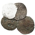 Corona Castellano Leonesa
Enrique IV
Cuartillo. VE. Lote de 4 monedas. Jaén, Segovia y Sevilla (2). BC+ a BC-.