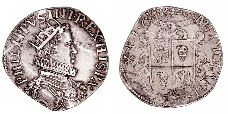 Felipe IV
Ducatón. AR. Milán. (fnv). 31.91g. Vicenti 19. Muy bonito retrato. Mu...