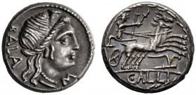 The Collection of Roman Republican Coins of a Student and his Mentor Part III   C. Allius Bala. Denarius 92, AR 3.03 g. BALA Diademed female head r.;...