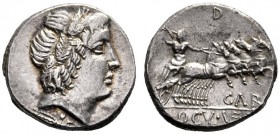  The Collection of Roman Republican Coins of a Student and his Mentor Part III   Gar, Ogvl, Ver. Denarius 86, AR 4.16 g. Head of Apollo r., wearing oa...