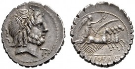  The Collection of Roman Republican Coins of a Student and his Mentor Part III   Q. Antonius Balbus. Denarius serratus 83-82, AR 3.74 g. Laureate head...