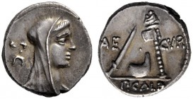  The Collection of Roman Republican Coins of a Student and his Mentor Part III   P. Sulpicius Galba. Denarius 69, AR 3.85 g. Veiled and diademed head ...