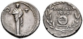  The Collection of Roman Republican Coins of a Student and his Mentor Part III   M. Calpurnius M. f. Frugi. Denarius 61, AR 3.92 g. Terminal statue of...