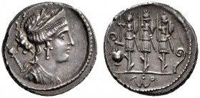  The Collection of Roman Republican Coins of a Student and his Mentor Part III   Faustus Cornelius Sulla. Denarius 56, AR 3.97 g. Laureate, diademed a...