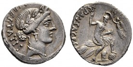  The Collection of Roman Republican Coins of a Student and his Mentor Part III   C. Vibius C.f. Cn. Pansa Caetronianus. Denarius 48, AR 3.72 g. LIBERT...
