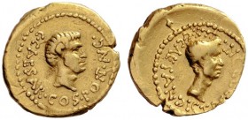  The Collection of Roman Republican Coins of a Student and his Mentor Part III   Octavianus. Aureus, Gallia Transalpina and Cisalpina 43, AV 8.08 g. C...