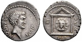  The Collection of Roman Republican Coins of a Student and his Mentor Part III   Marcus Antonius. Denarius, castrensis moneta in Italy (?) 42, AR 3.75...