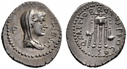  The Collection of Roman Republican Coins of a Student and his Mentor Part III   Q. Caepio Brutus and L. Sestius Pro. Q. Denarius, mint moving with Br...