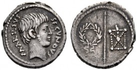  The Collection of Roman Republican Coins of a Student and his Mentor Part III   M. Arrius Secundus. Denarius 43, AR 3.96 g. M·ARRIVS – SECVNDVS Male ...