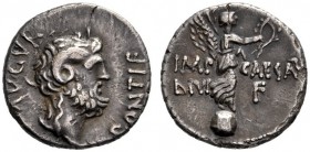  The Collection of Roman Republican Coins of a Student and his Mentor Part III   Octavianus with M. Pinarius Scarpus. AVGVR – PONTIF Head of Jupiter A...