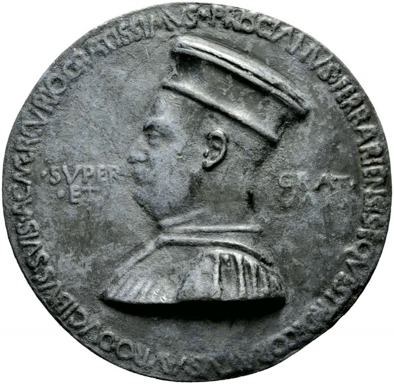 MEDAGLIE ITALIANE
FERRARA
Pellegrino Prisciani, 1435-1518. Medaglia uniface op...