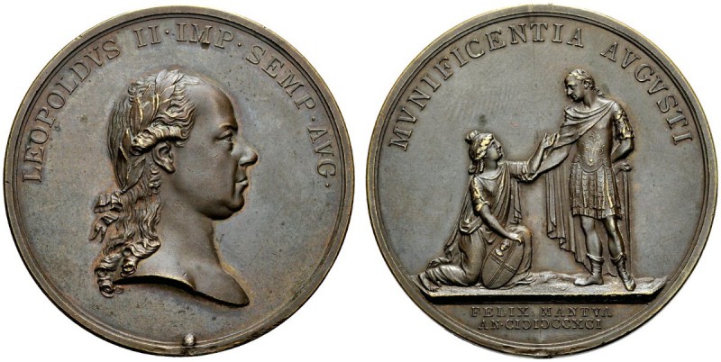 MEDAGLIE ITALIANE
MANTOVA
Leopoldo II d’Asburgo-Lorena, 1765-1792. Medaglia op...