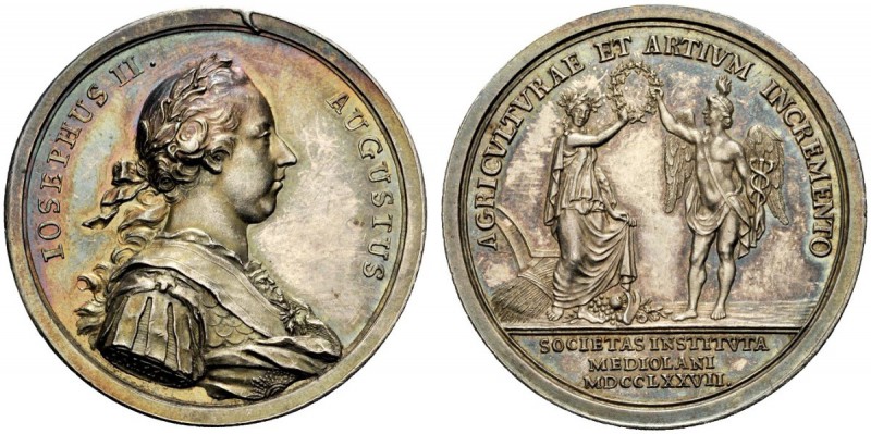 MEDAGLIE ITALIANE
MILANO
Giuseppe II, 1765-1790. Medaglia 1777 opus Kraft. Ar ...