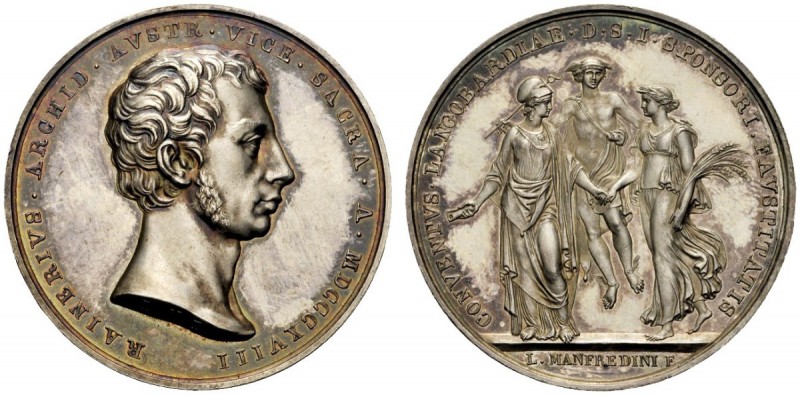 MEDAGLIE ITALIANE
MILANO
Francesco I d’Asburgo Lorena, 1815-1835. Medaglia 181...