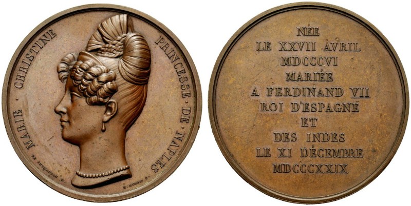 MEDAGLIE ITALIANE
NAPOLI
Maria Cristina delle Due Sicilie, 1806-1878. Medaglia...