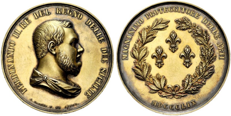 MEDAGLIE ITALIANE
PALERMO
Ferdinando II di Borbone, 1830-1859. Medaglia 1859 o...