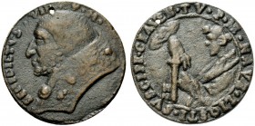 MEDAGLIE PAPALI
ROMA (Se non diversamente indicato)
Benedetto VII, 974-985. Medaglia di restituzione. Æ gr. 21,83 mm 38 Busto del Pontefice a s. a t...