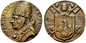 MEDAGLIE PAPALI
ROMA (Se non diversamente indicato)
Urbano VI (Bartolomeo Prigano), 1378-1389. Medaglia di restituzione. Æ gr. 29,68 mm 41,8 Busto d...