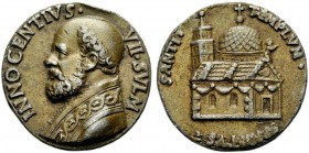 MEDAGLIE PAPALI
ROMA (Se non diversamente indicato)
Innocenzo VII (Cosimo Migliorati), 1404-1406. Medaglia di restituzione. Pb gr. 51,54 mm 42 Busto...