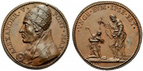 MEDAGLIE PAPALI
ROMA (Se non diversamente indicato)
Alessandro V, antipapa (Petros Phylargis), 1409-1410. Medaglia di restituzione opus Ferdinand de...