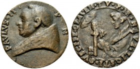MEDAGLIE PAPALI
ROMA (Se non diversamente indicato)
Paolo II (Pietro Barbo), 1464-1471. Medaglia di restituzione fusa opus anonimo. Æ gr. 19,78 mm 4...