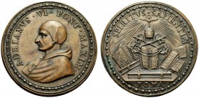 MEDAGLIE PAPALI
ROMA (Se non diversamente indicato)
Adriano VI (Adriaan Florensz), 1522-1523. Medaglia di restituzione opus anonimo. Æ gr. 29 mm 41,...