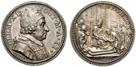 MEDAGLIE PAPALI
ROMA (Se non diversamente indicato)
Clemente XI (Giovanni Francesco Albani), 1700-1721. Medaglia annuale a. II 1702 opus Ermenegildo...