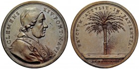 MEDAGLIE PAPALI
ROMA (Se non diversamente indicato)
Clemente XIV (Lorenzo Ganganelli), 1769-1774. Medaglia 1774 a. VI opus Filippo Cropanese. Æ gr. ...