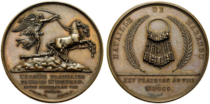 MEDAGLIE NAPOLEONICHE
Periodo Napoleonico, dal 1795 al 1815. 
Medaglia 1800 a....