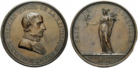 MEDAGLIE NAPOLEONICHE
Periodo Napoleonico, dal 1795 al 1815. 
Medaglia 1801 opus Andrieu. Æ gr. 35,99 mm 42 Busto di Bonaparte in uniforme a d. Rv. ...