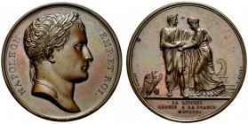 MEDAGLIE NAPOLEONICHE
Periodo Napoleonico, dal 1795 al 1815. 
Medaglia 1805 opus Andrieu e Brenet. Æ gr. 35,68 mm 41 Busto laureato a d. Rv. Napoleo...
