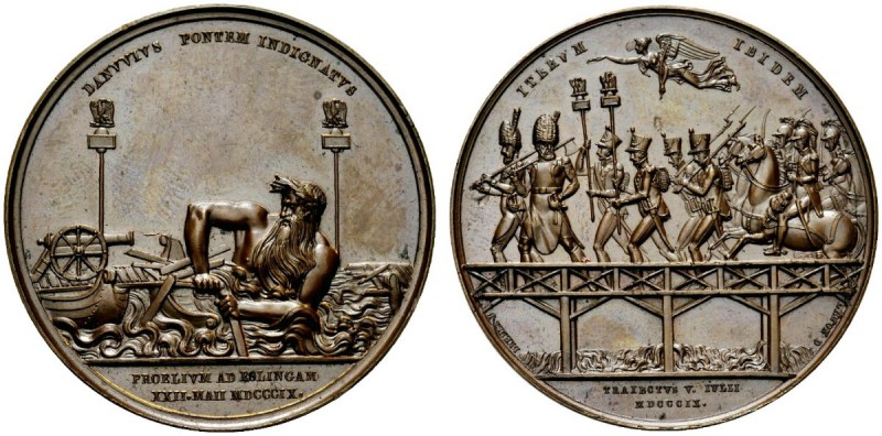 MEDAGLIE NAPOLEONICHE
Periodo Napoleonico, dal 1795 al 1815. 
Medaglia 1809 op...