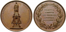 MEDAGLIE STRANIERE
REPUBBLICA CECA
Praga, 1848. Medaglia 1848 opus W. Selan. Æ gr. 65,32 mm 52 VNIVERSITAS CAROLO FERDI NANDEA Statua su piedistallo...