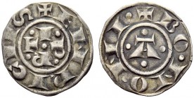 MONETE ITALIANE
BOLOGNA
Repubblica, Monetazione a nome di Enrico VI Imperatore, 1191-1336. Bolognino grosso con punti. Ar gr. 1,42 Simile a preceden...