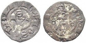 MONETE ITALIANE
BOLOGNA
Giovanni I Bentivoglio, 1401-1402. Bolognino piccolo. Mi gr. 0,34 Come precedente. CNI 8; Ch. 93. Rarissimo. MB