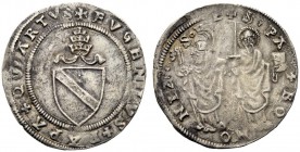 MONETE ITALIANE
BOLOGNA
Eugenio IV (Gabriele Condulmer), 1431-1447. Grossone o da quattro bolognini. Ar gr. 3,96 EVGENIVS PAPA QVARTVS Stemma sormon...