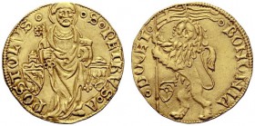 MONETE ITALIANE
BOLOGNA
Paolo II (Pietro Barbo), 1464-1471. Bolognino d’oro. Au gr. 3,46 S PETRVS A POSTOLVS Nel campo santo stante con stemma papal...