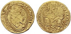 MONETE ITALIANE
BOLOGNA
Giovanni II Bentivoglio, monetazione anonima, 1464-1480. Doppio Bolognino d’oro. Au gr. 6,90 Simile a precedente. CNI 1/18; ...