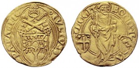MONETE ITALIANE
BOLOGNA
Giulio II (Giuliano della Rovere), 1503-1513. Ducato papale. Au gr. 3,44 IVLIVS II PONT MAX Stemma semiovale. Rv. BONONI A D...