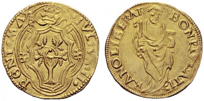 MONETE ITALIANE
BOLOGNA
Giulio II (Giuliano della Rovere), 1503-1513. Ducato T...