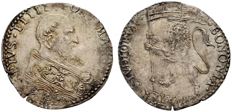MONETE ITALIANE
BOLOGNA
Pio V (Antonio Michele Ghislieri), 1565-1572. Bianco o...