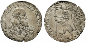 MONETE ITALIANE
BOLOGNA
Pio V (Antonio Michele Ghislieri), 1565-1572. Bianco o mezza lira. Ar gr. 4,83 Come precedente. M. 49; B. 1116; Chim. 362. B...