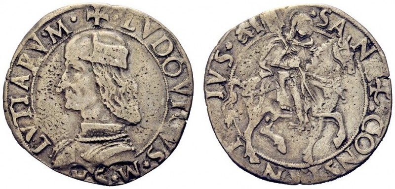 MONETE ITALIANE
CARMAGNOLA
Ludovico II di Saluzzo, 1475-1504. Cavallotto. Ar g...